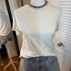 The Row Classic White Short Sleeve Tee